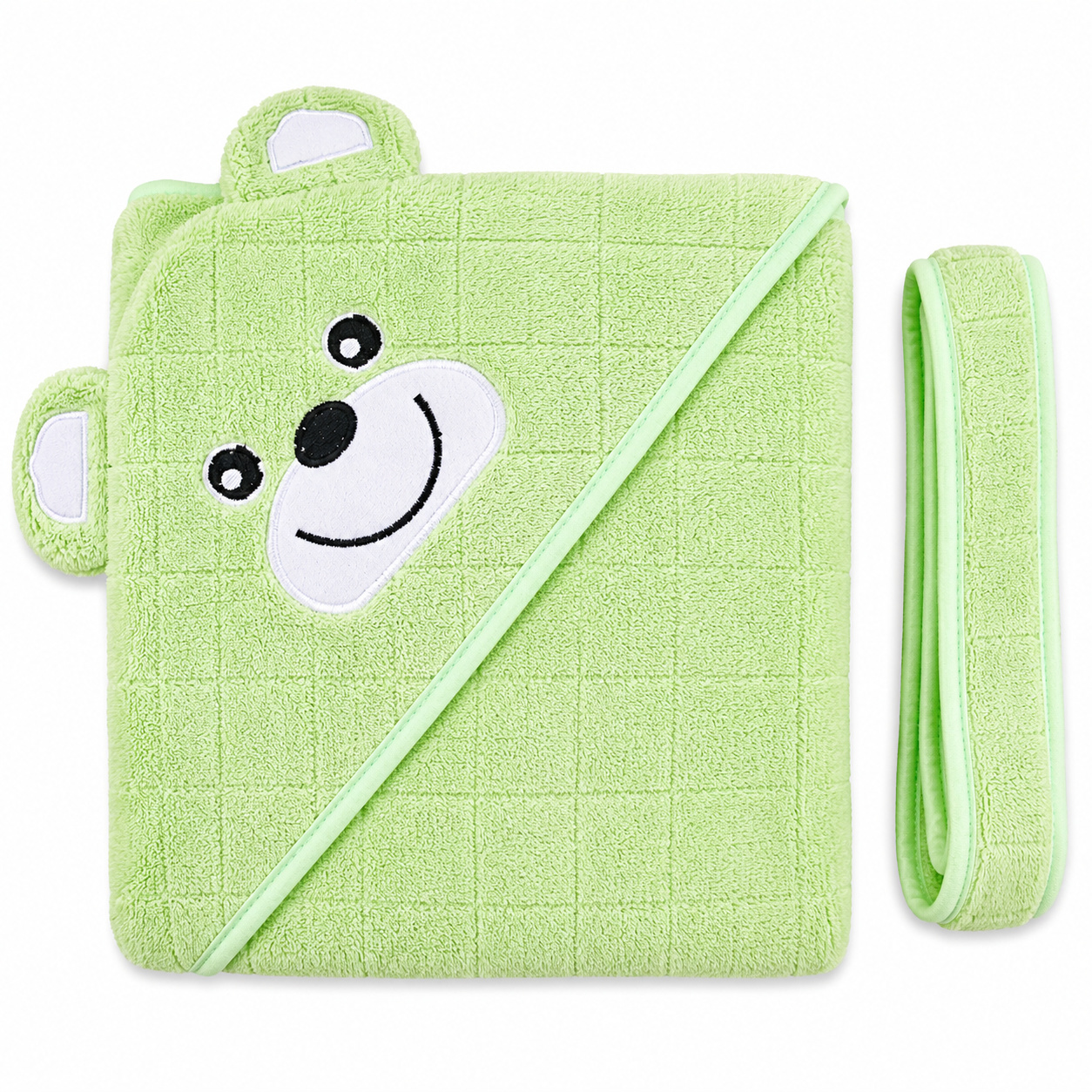 Premium Hooded Baby Bath Towel with Cute Bear Design – Ultra Soft Absorbent Baby Wrap Towel for Newborns, Infants & Toddlers