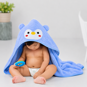 Soft Baby Fur Hooded Towel for Newborns & Toddlers | Ultra Absorbent Bath Towel