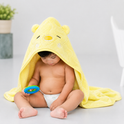 Soft Baby Fur Hooded Towel for Newborns & Toddlers | Ultra Absorbent Bath Towel