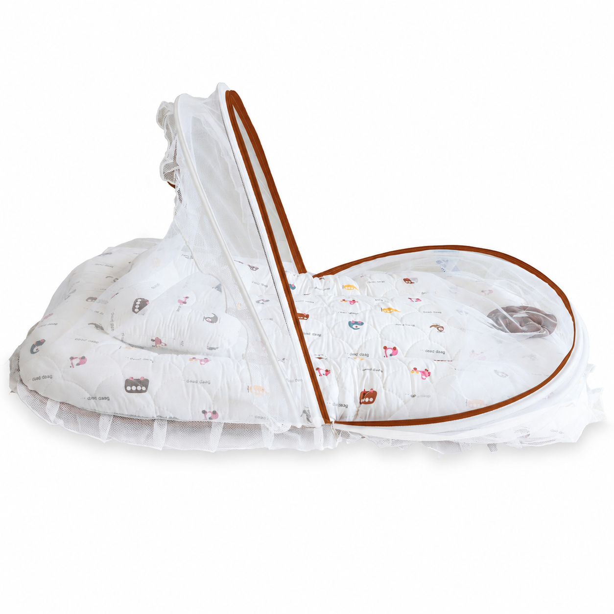 Premium Baby Bedding Set with Mosquito Net | 100% Insect Protection, Zip Closure & Baby Pillow