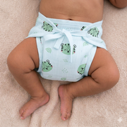 Printed Muslin Nappies for Baby | Soft & Breathable Cotton Reusable Cloth Diapers | Washable Langot for Newborns & Infants