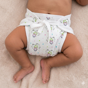 Printed Muslin Nappies for Baby | Soft & Breathable Cotton Reusable Cloth Diapers | Washable Langot for Newborns & Infants