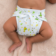 Printed Muslin Nappies for Baby | Soft & Breathable Cotton Reusable Cloth Diapers | Washable Langot for Newborns & Infants