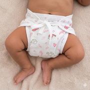 Printed Muslin Nappies for Baby | Soft & Breathable Cotton Reusable Cloth Diapers | Washable Langot for Newborns & Infants