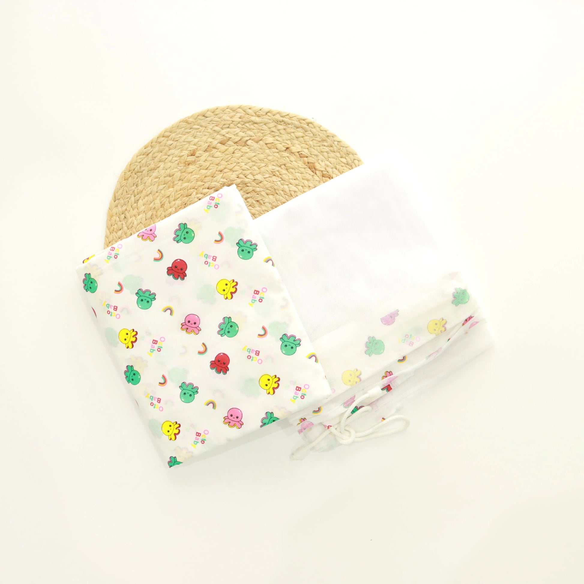 Thottil Cradle Cloth with Mosquito Net with Side Zip ( 3 Metres) babee D