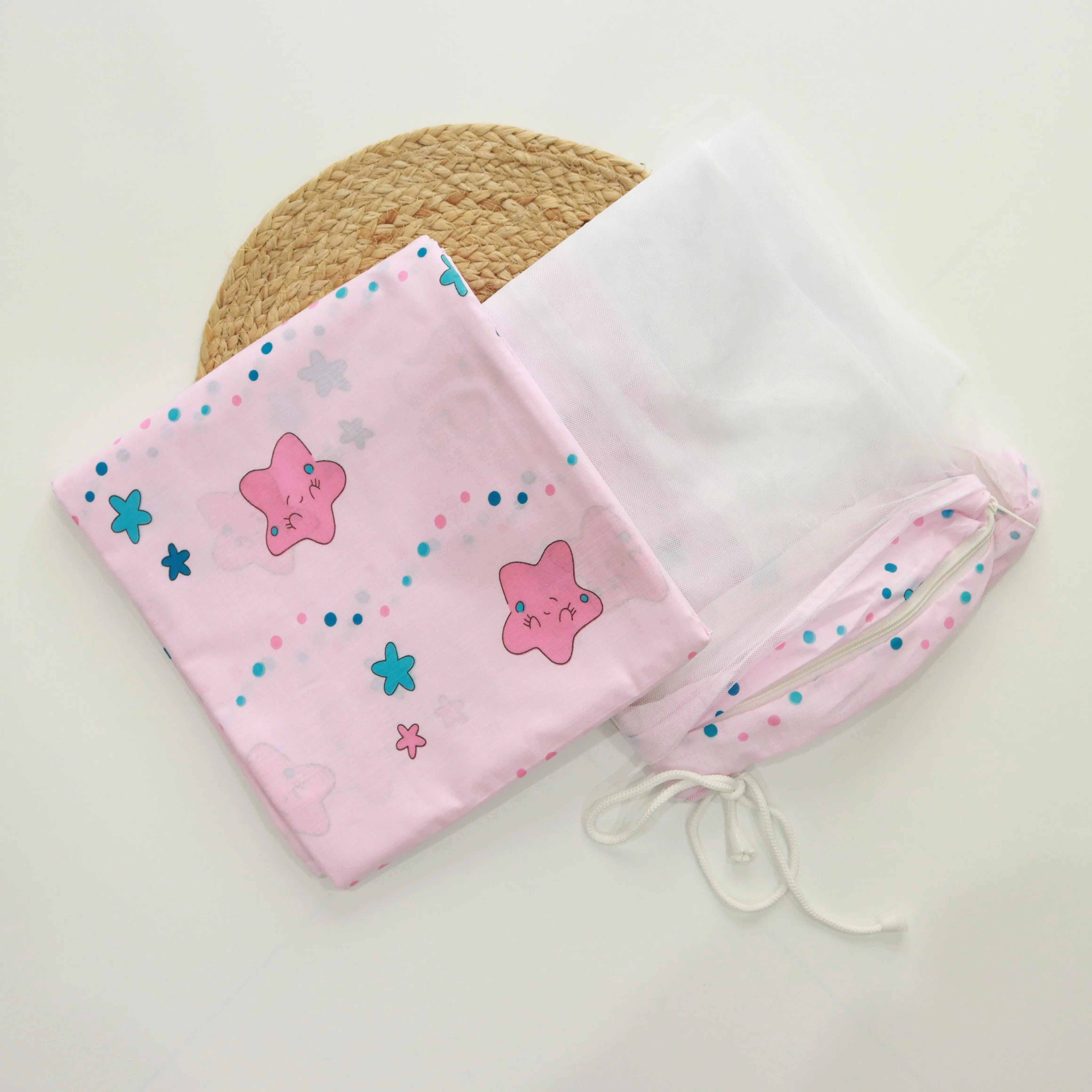 Thottil Cradle Cloth with Mosquito Net with Side Zip ( 3 Metres) babee D