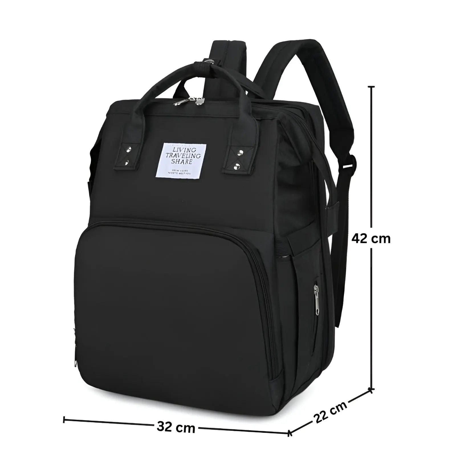 Diaper Bag with Changing Station | Mummy Bag With Bassinet | Diaper Bags | Bed Changing Bagpack babee D