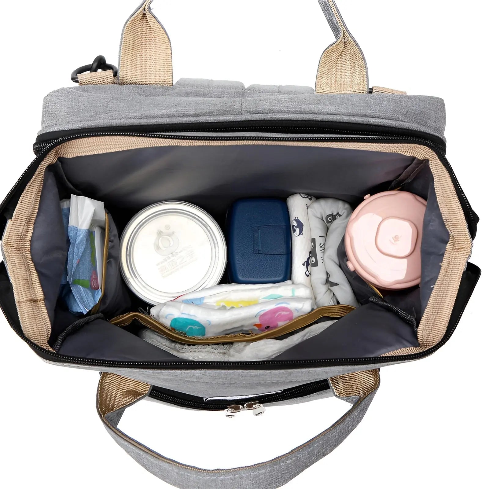 Diaper Bag with Changing Station | Mummy Bag With Bassinet | Diaper Bags | Bed Changing Bagpack babee D
