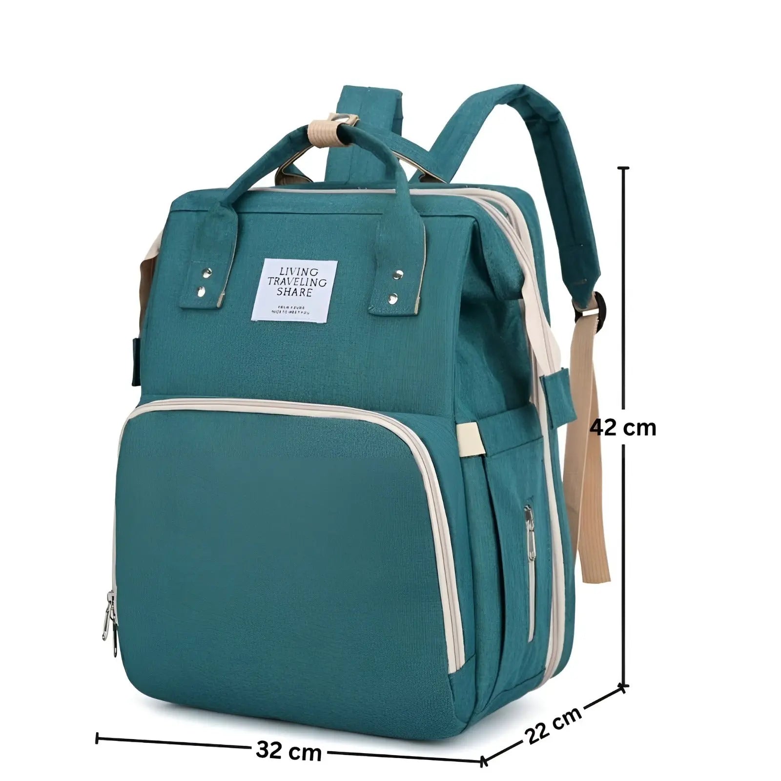 Diaper Bag with Changing Station | Mummy Bag With Bassinet | Diaper Bags | Bed Changing Bagpack babee D