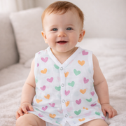 Muslin Button Type Jablas | Muslin Front Button Top For Babies