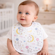 Baby Bibs | Soft Muslin Feeding Bib for Newborns & Infants | Absorbent & Comfortable Baby Feeding Essential