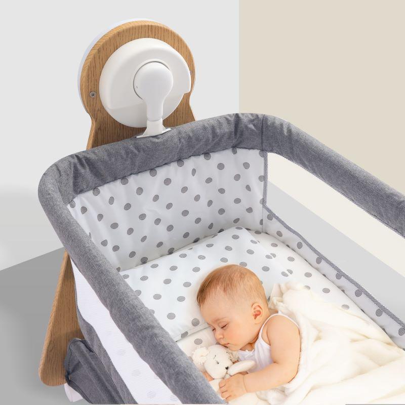 Electric Baby Cradle for Newborns & Infants – Automatic Swing Cradle with Music, Timer & Safety Lock | Grey