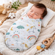 Organic 100% Cotton Baby Muslin Swaddle Cloth | Ultra-Soft & Breathable | 110×110 cm | Newborn–12 Months | Pack of 1