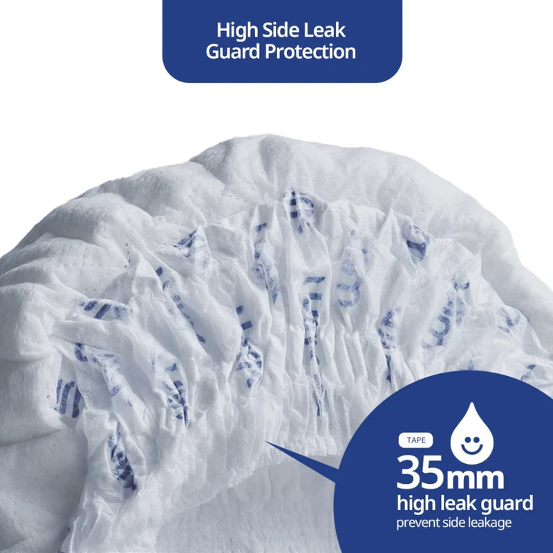 MILK Safe & Clean Baby Diapers Flexi Tape S | Pack of 48 | Soft, Leak-Proof Disposable Diapers for Newborn Babies