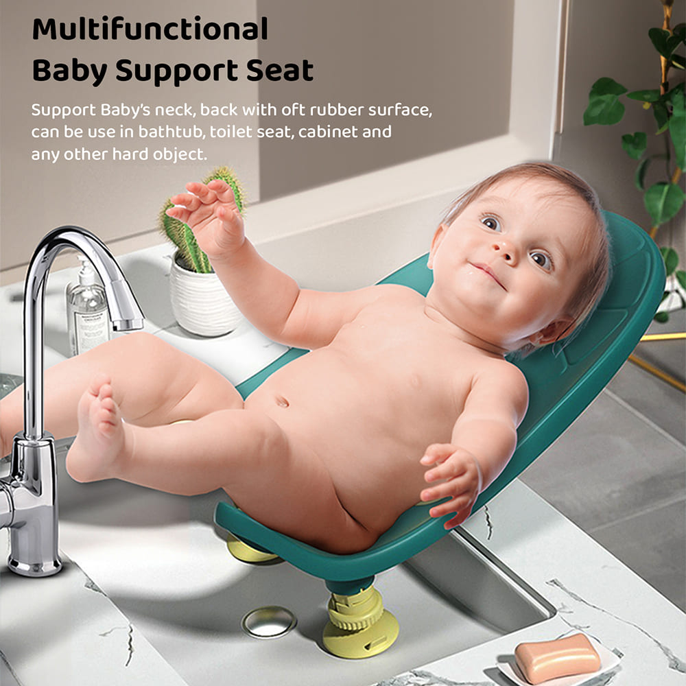 StarAndDaisy Foldable Baby Sink Bath Seat with Suction Cups | Clean Rinse Baby Bather & Portable Wash Basin for Newborns and Infants | Non-Slip Infant Bath Support for Home Use