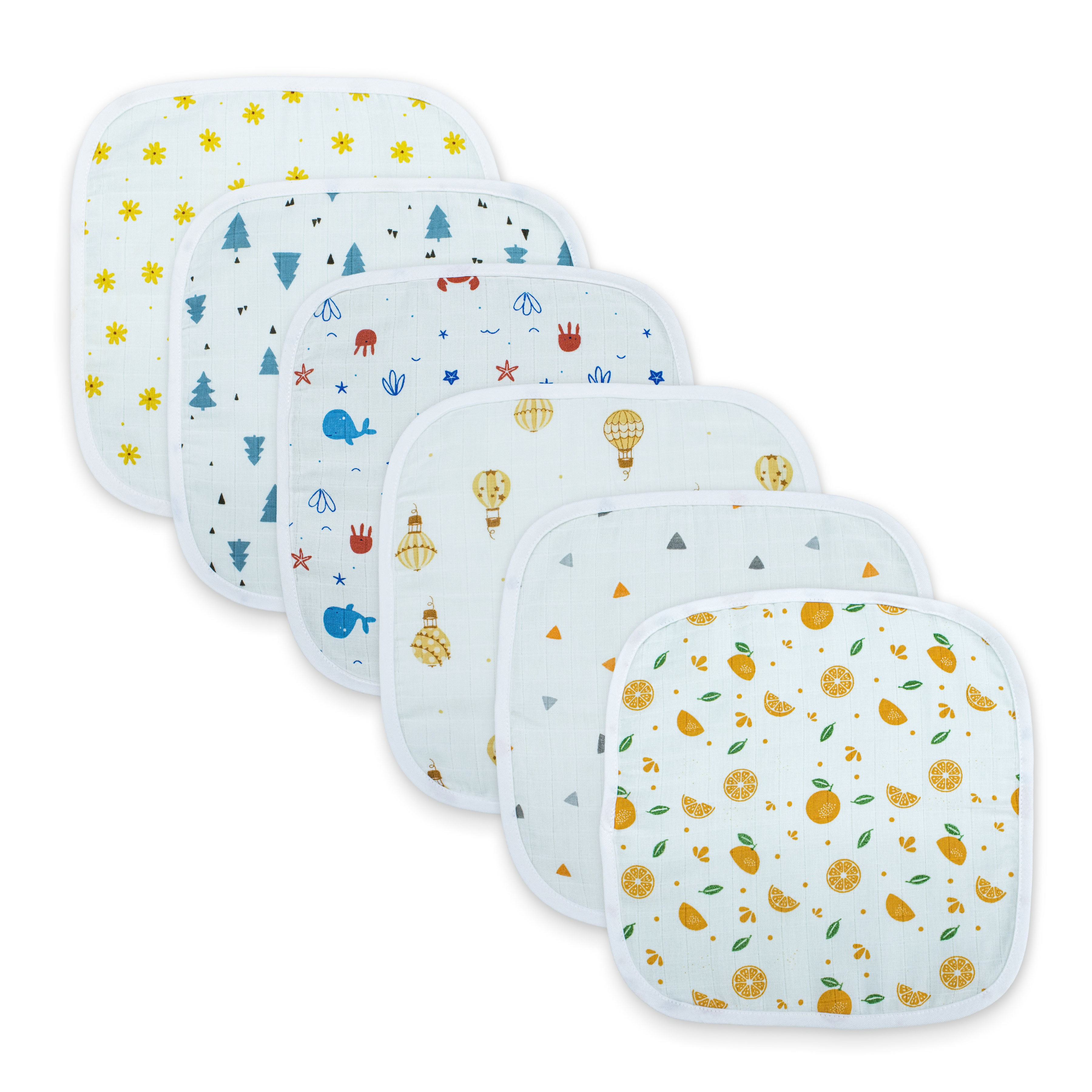 Muslin Baby Face Napkin | Soft Musliln Cotton Face Towel for Newborns & Infants | Gentle & Absorbent Baby Wipe Cloth