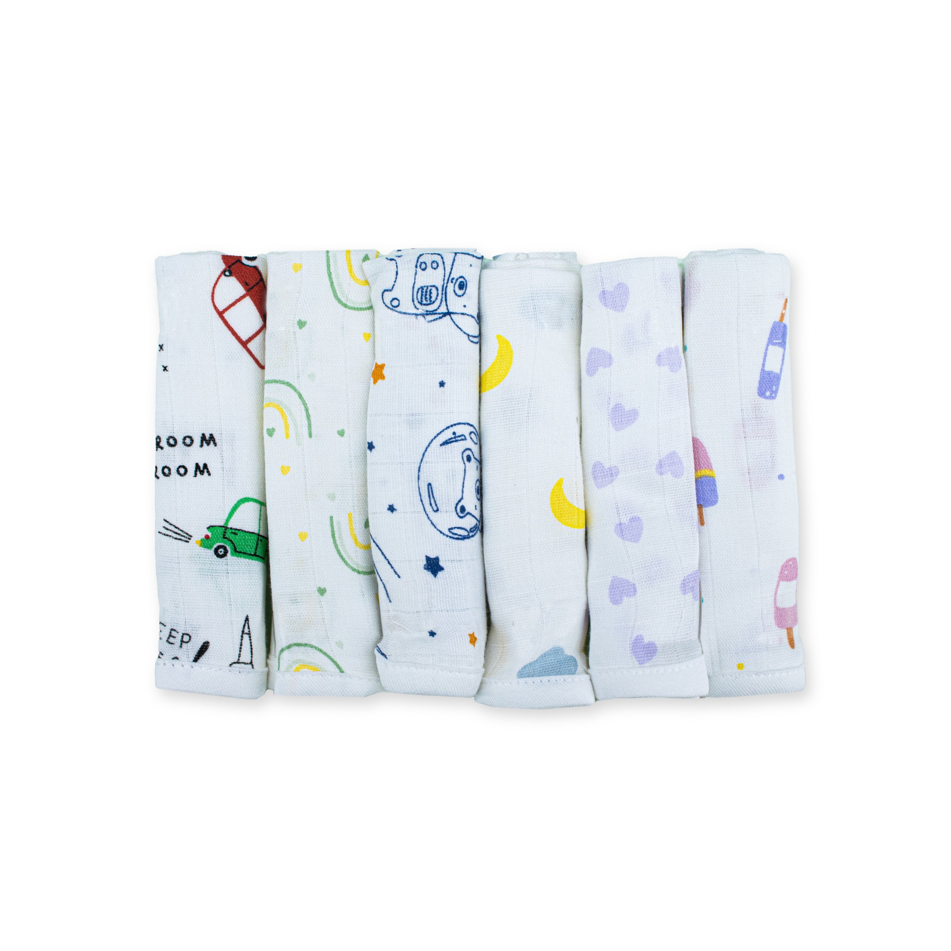 Muslin Baby Face Napkin | Soft Musliln Cotton Face Towel for Newborns & Infants | Gentle & Absorbent Baby Wipe Cloth