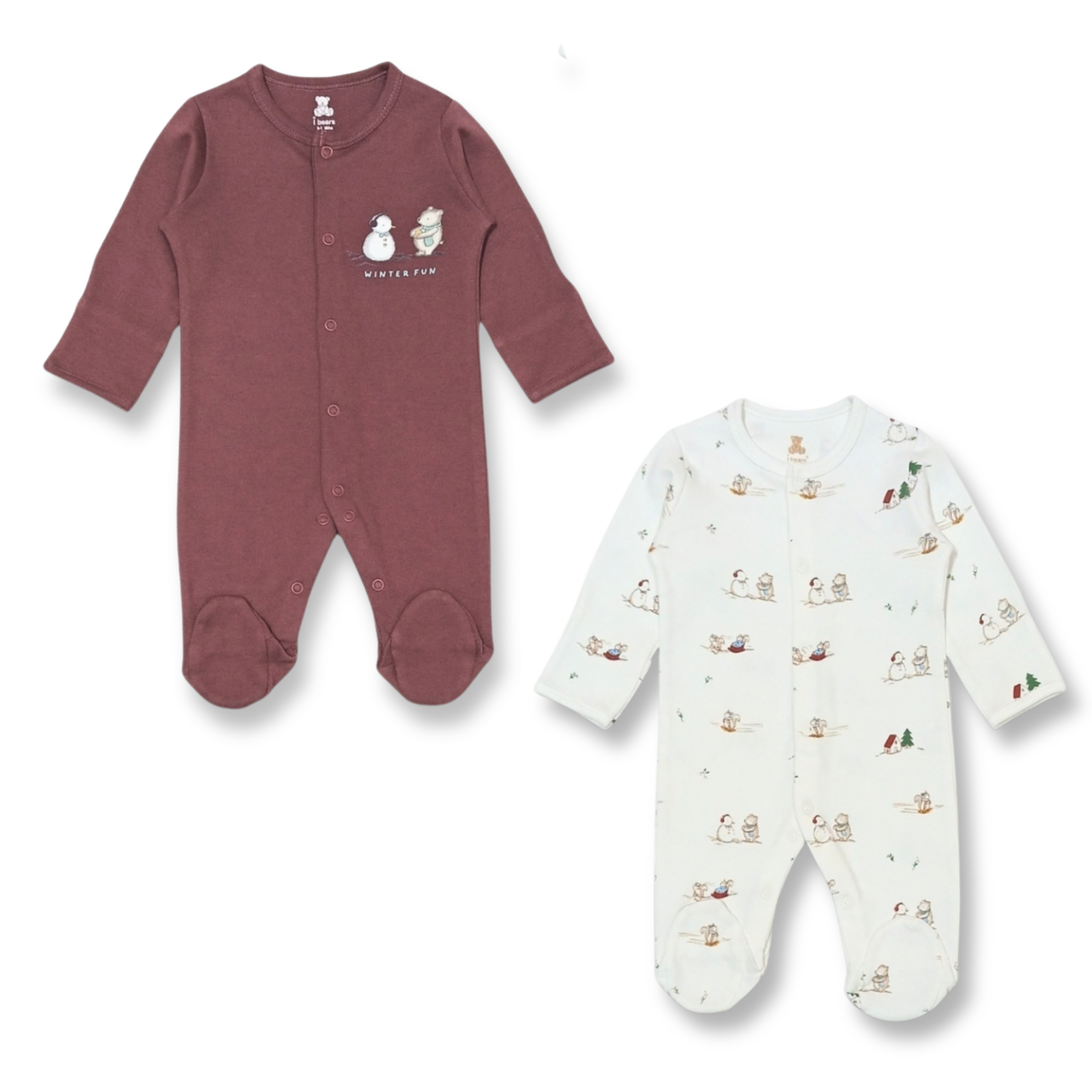 Full Length Baby Rompers | Soft Cotton Footed Onesies for Newborns & Infants | Comfortable All-Season Sleep & Play Wear