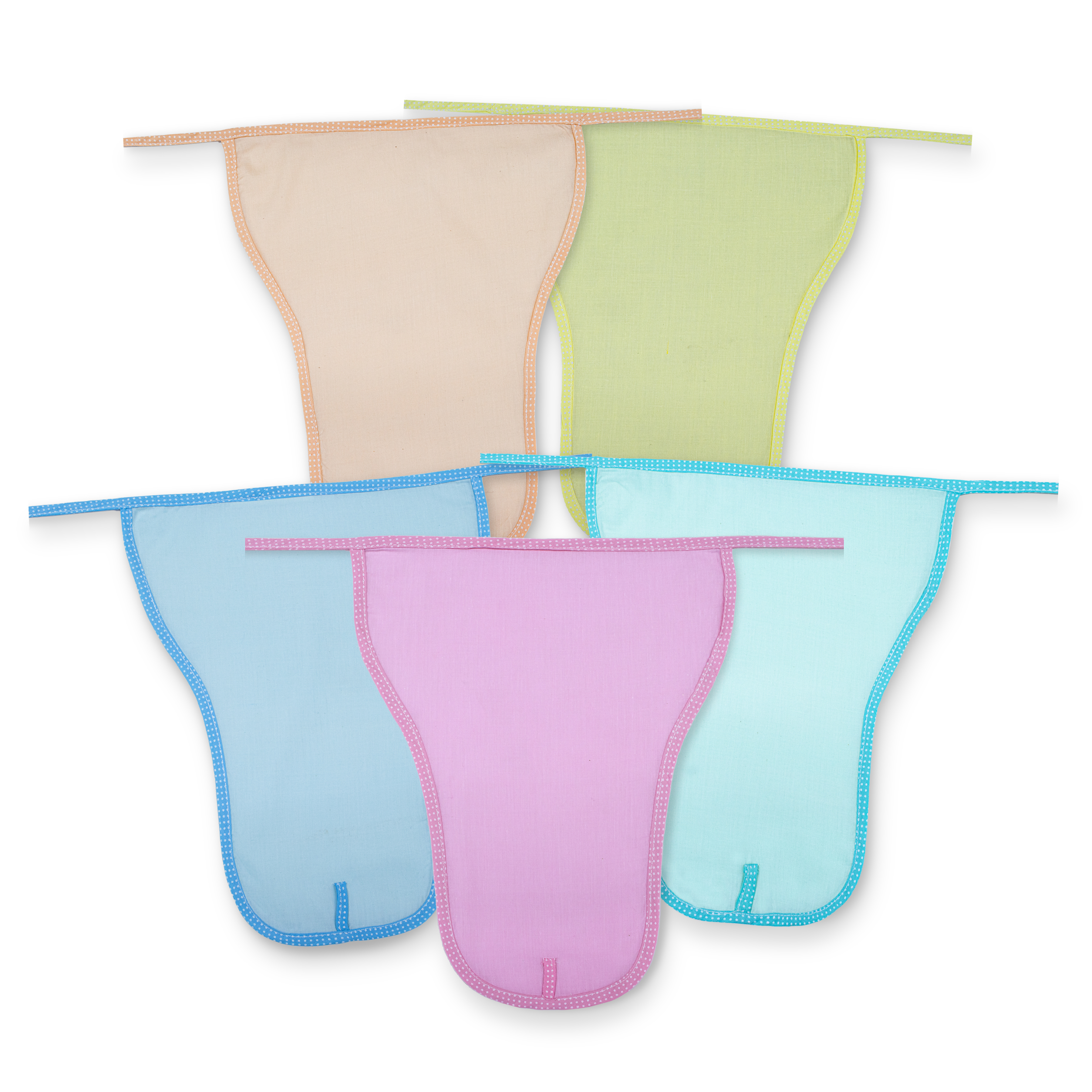 Use & Throw Baby Nappies Combo Pack of 5 | Soft Disposable Nappies for Newborns & Infants | Comfortable & Hygienic Baby Diapers