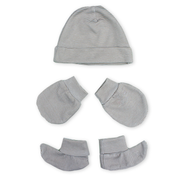 Newborn Baby Cap, Mittens & Booties Set | Soft Cotton Winter Essentials for Newborns | Warm & Comfortable Baby Gift Set