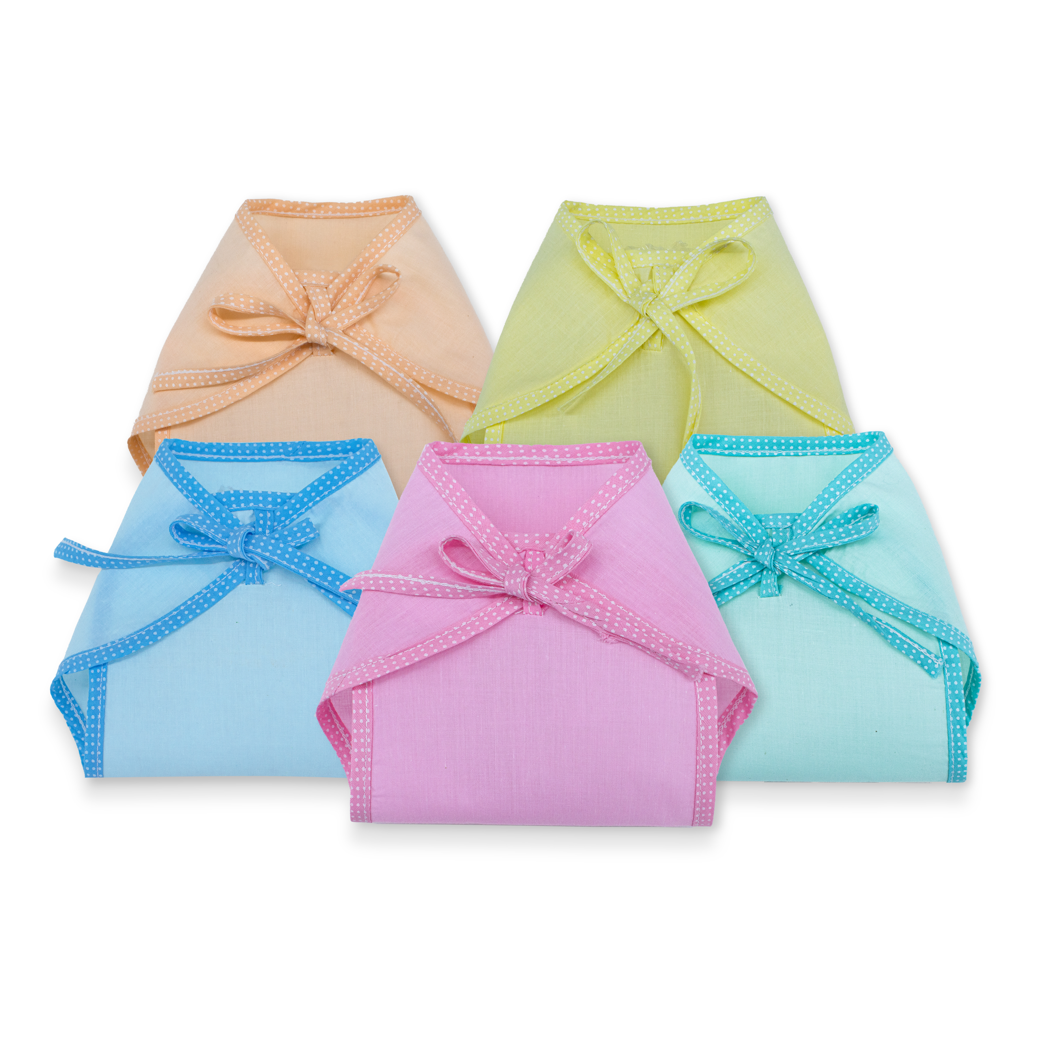 Use & Throw Baby Nappies Combo Pack of 5 | Soft Disposable Nappies for Newborns & Infants | Comfortable & Hygienic Baby Diapers