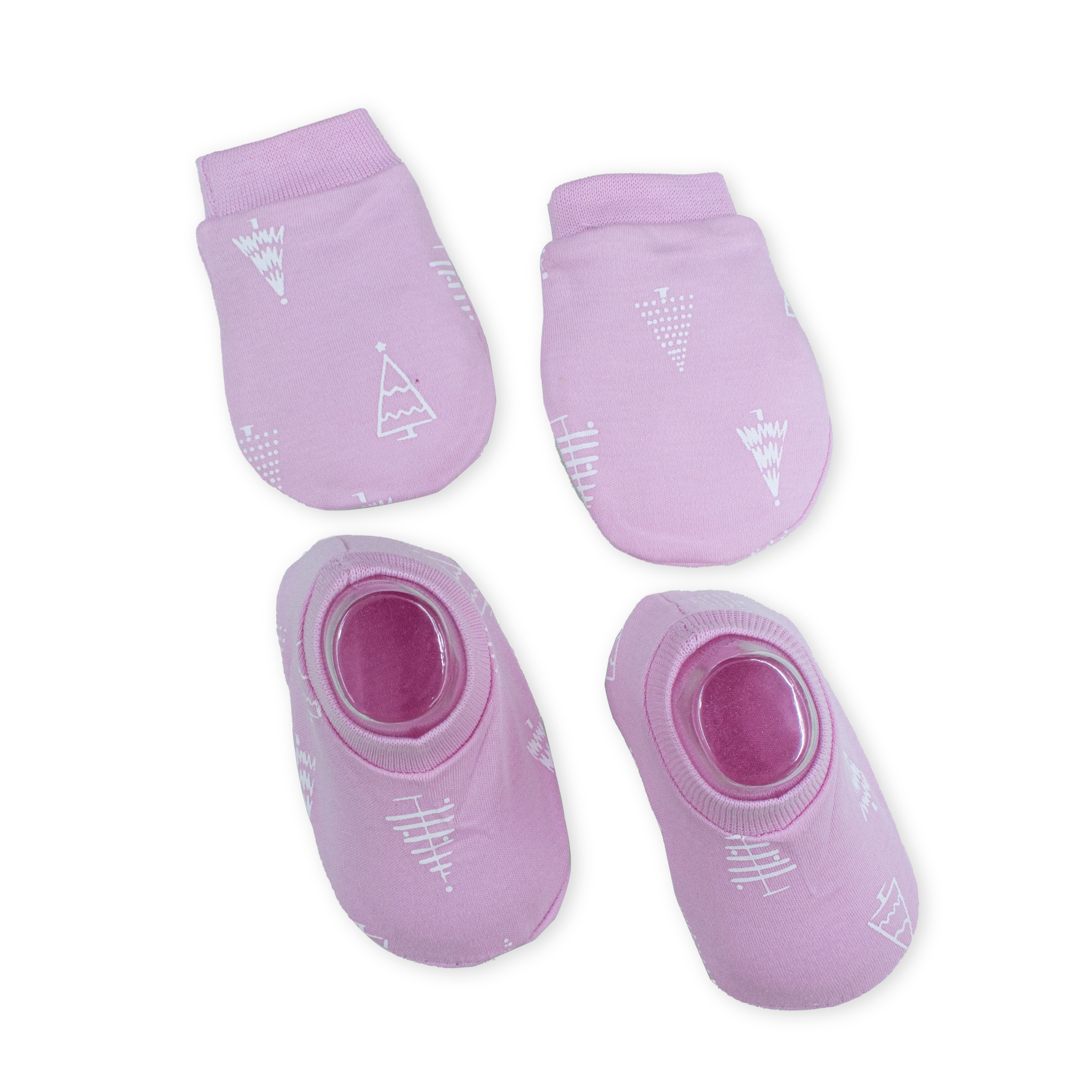 Baby Booties and Mittens Set | Soft Cotton Booties & Scratch Mittens for Newborns | Comfortable Baby Essentials