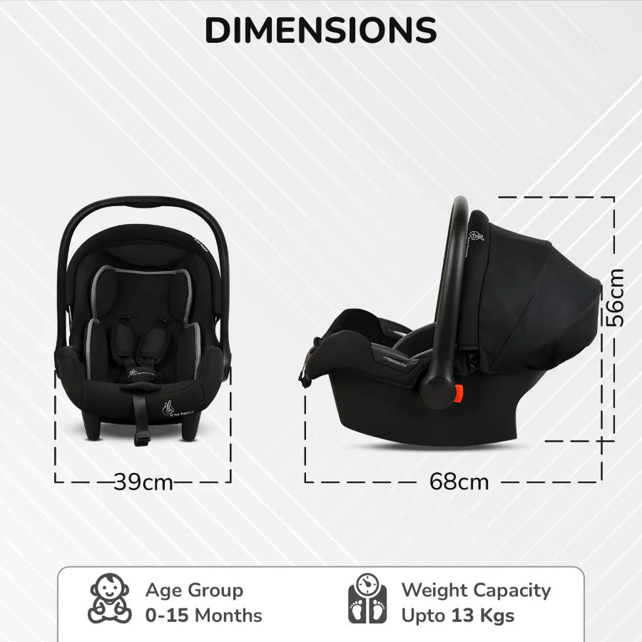 Picaboo Sportz 3-in-1 Convertible Baby Carry Cot, Rocker & Feeding Chair | Portable Newborn to Toddler Seat | Comfortable & Multi-Functional Baby Gear