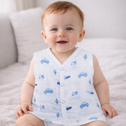 Muslin Button Type Jablas | Muslin Front Button Top For Babies