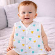 Muslin Button Type Jablas | Muslin Front Button Top For Babies