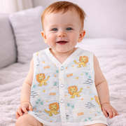 Muslin Button Type Jablas | Muslin Front Button Top For Babies