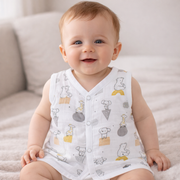 Muslin Button Type Jablas | Muslin Front Button Top For Babies