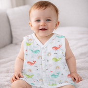Muslin Button Type Jablas | Muslin Front Button Top For Babies