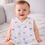 Muslin Button Type Jablas | Muslin Front Button Top For Babies