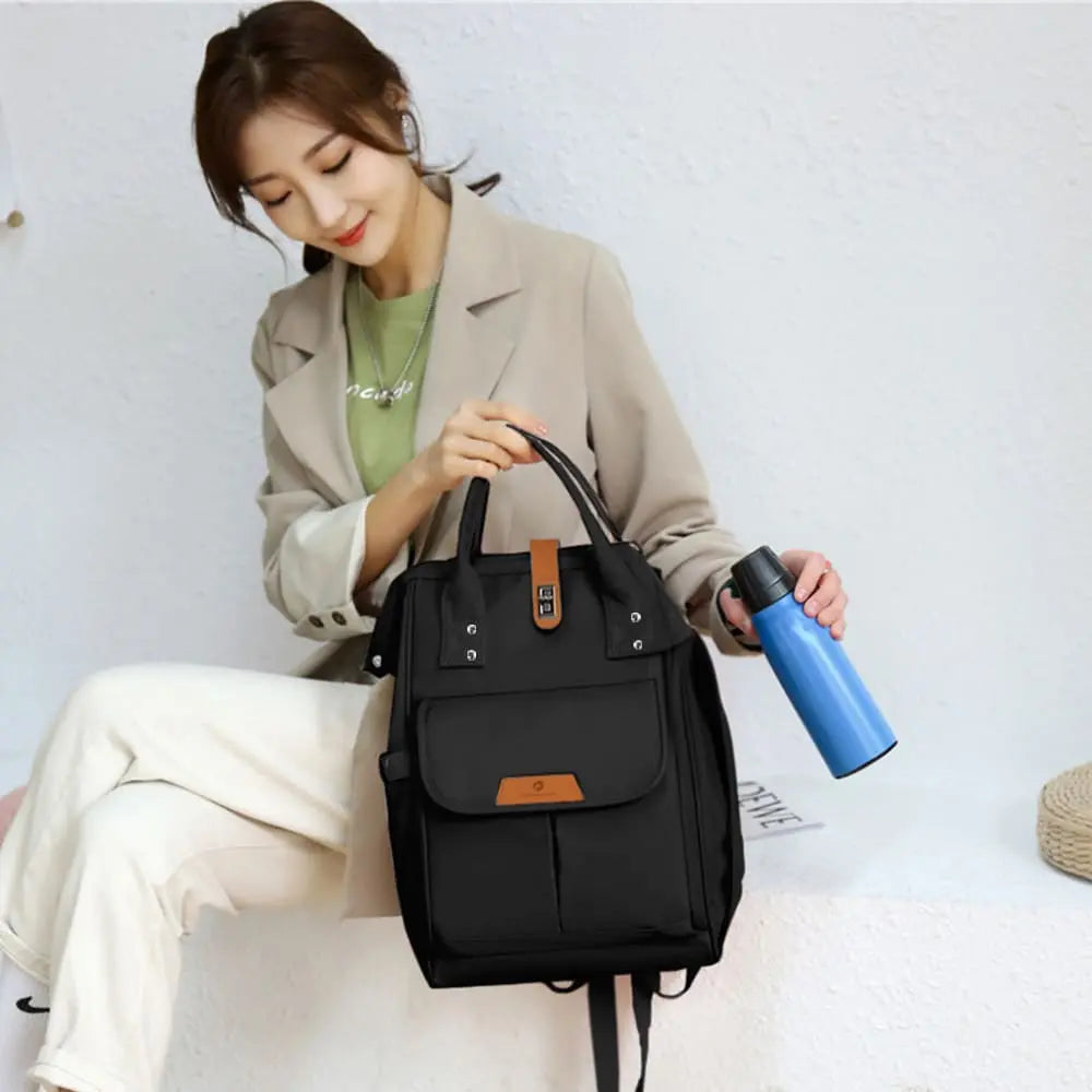 StarAndDaisy Diaper Bags for Moms With Stylish Compartments for Daily and Baby Essentials (Ultima – Black) Star and Daisy