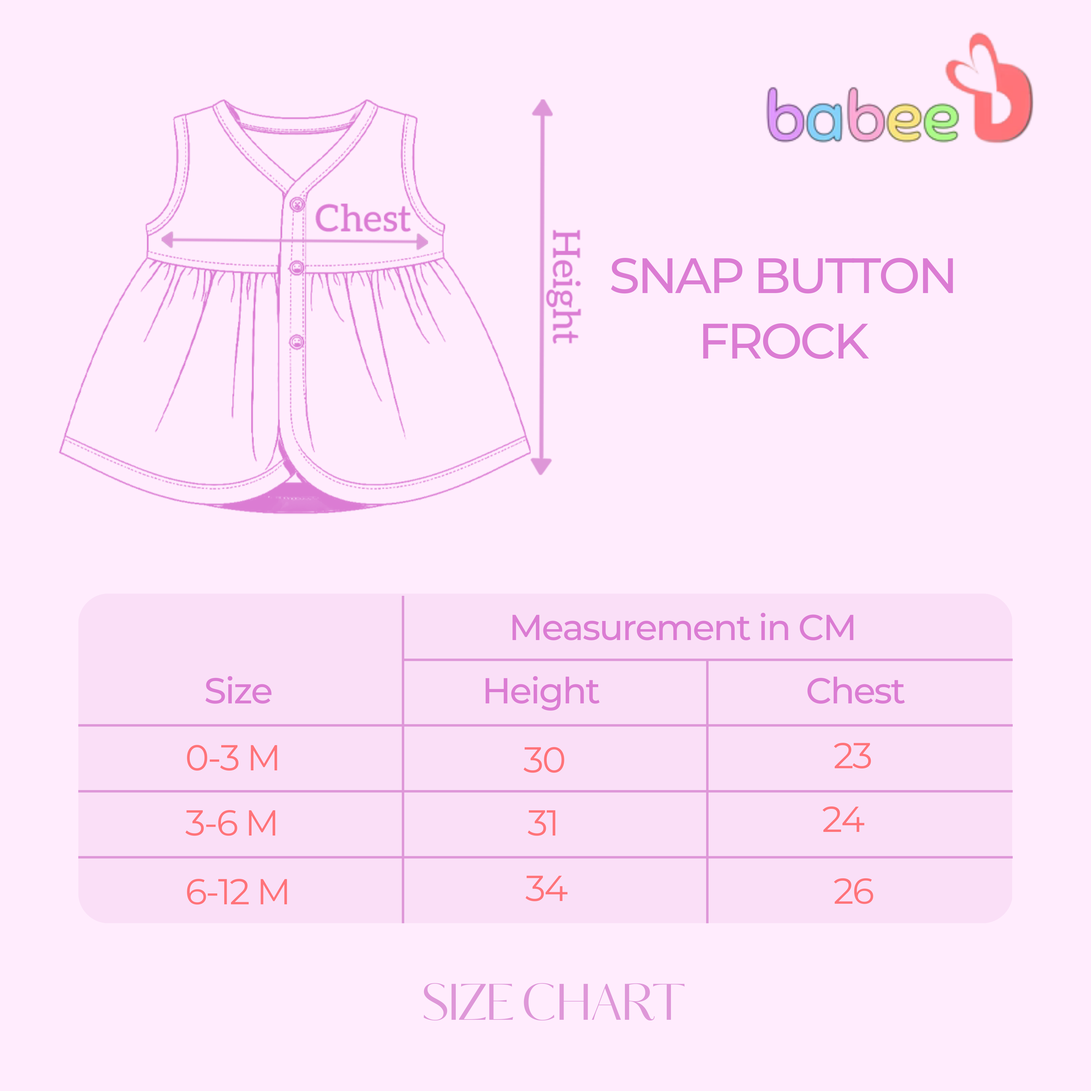 100% Soft Muslin Cotton Snap Button Baby Frock | Breathable Lightweight Summer Baby Dress