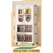 Kids Wardrobe Organizer| Multi-Layer Baby Clothes Storage Cabinet with Shelves | Space Saving Kids Storage Wardrobe Model No.6212