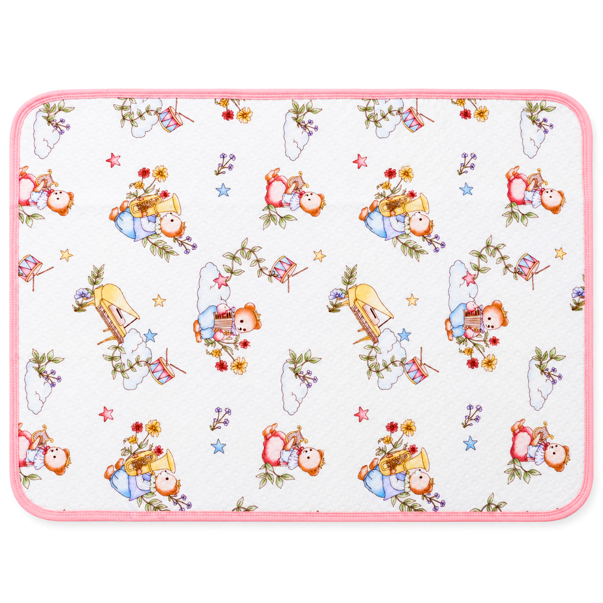 Baby Dry Sheet Waterproof Cotton Mattress Protector for Newborns & Kids | Soft Baby Bed Protector with Cute Printed Design