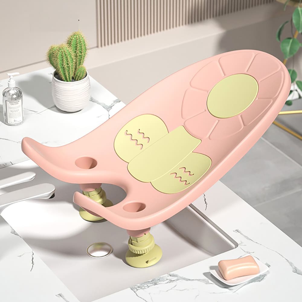 StarAndDaisy Foldable Baby Sink Bath Seat with Suction Cups | Clean Rinse Baby Bather & Portable Wash Basin for Newborns and Infants | Non-Slip Infant Bath Support for Home Use
