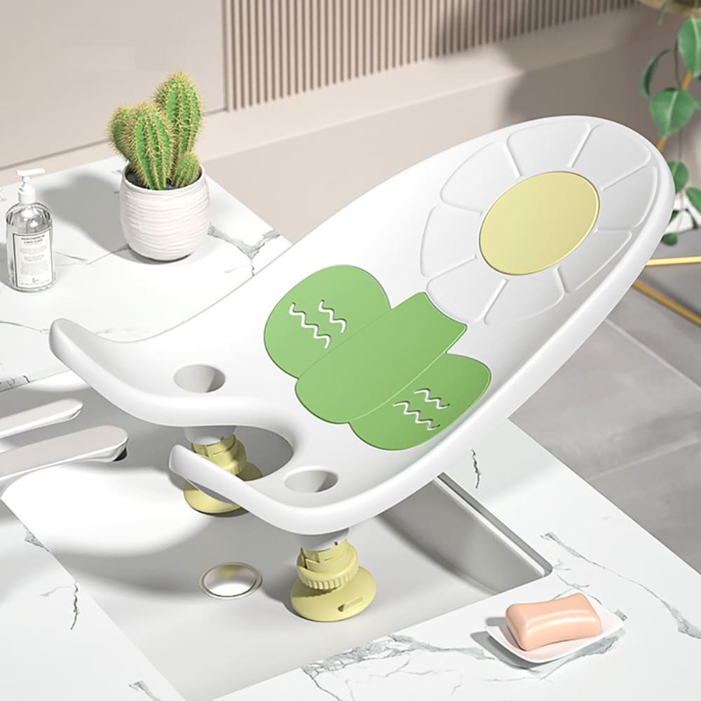 StarAndDaisy Foldable Baby Sink Bath Seat with Suction Cups | Clean Rinse Baby Bather & Portable Wash Basin for Newborns and Infants | Non-Slip Infant Bath Support for Home Use