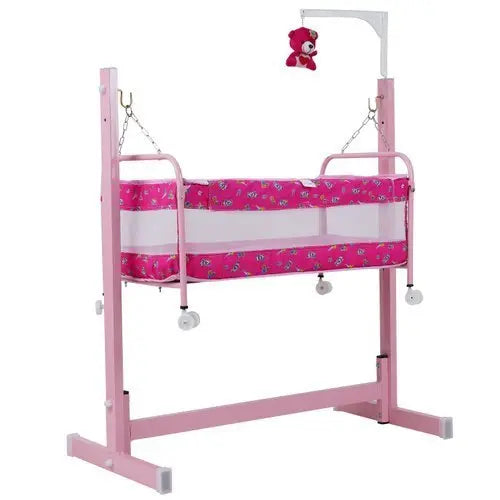 Baby Swing Cradle ( Steel ) | Upto 25 kgs | 2 in 1 Detachable Baby Cradle (model 1170) babee D