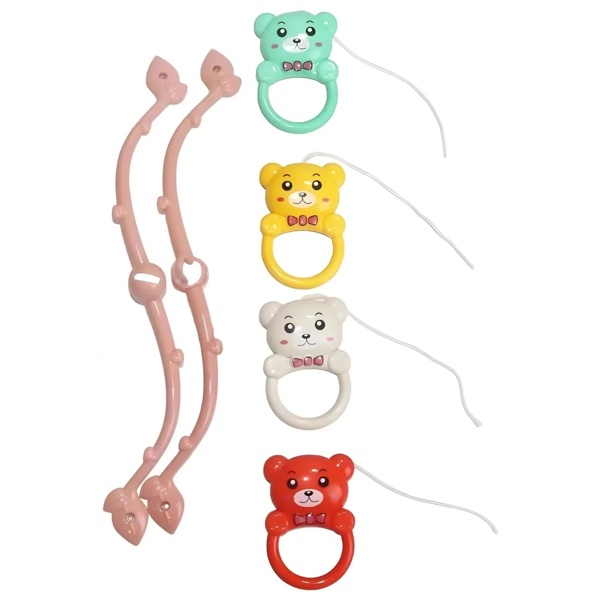 Baby bedside bell With 1000 Contents Multiple Play Modes, Cot Mobile -Multicolor +0Month babee D