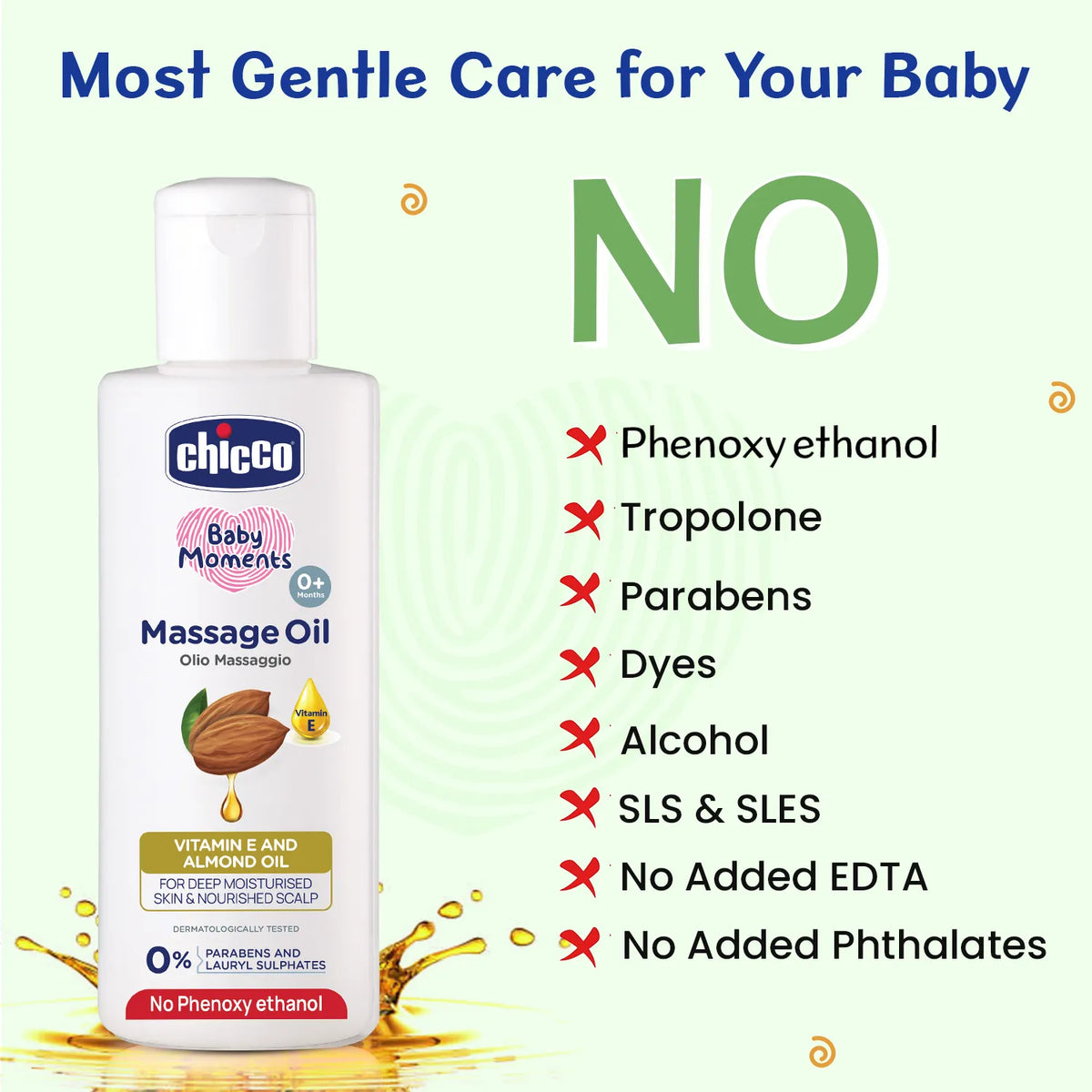 Chicco Baby Moments Massage Oil - 100 ml