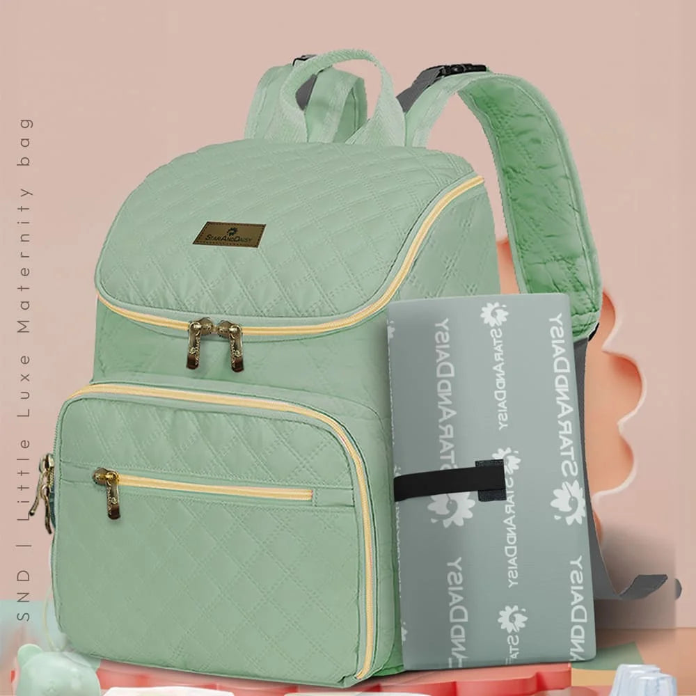 Diaper Backpack – Multi-Compartment Baby Bag with Spacious Storage & Insulated Bottle Pockets