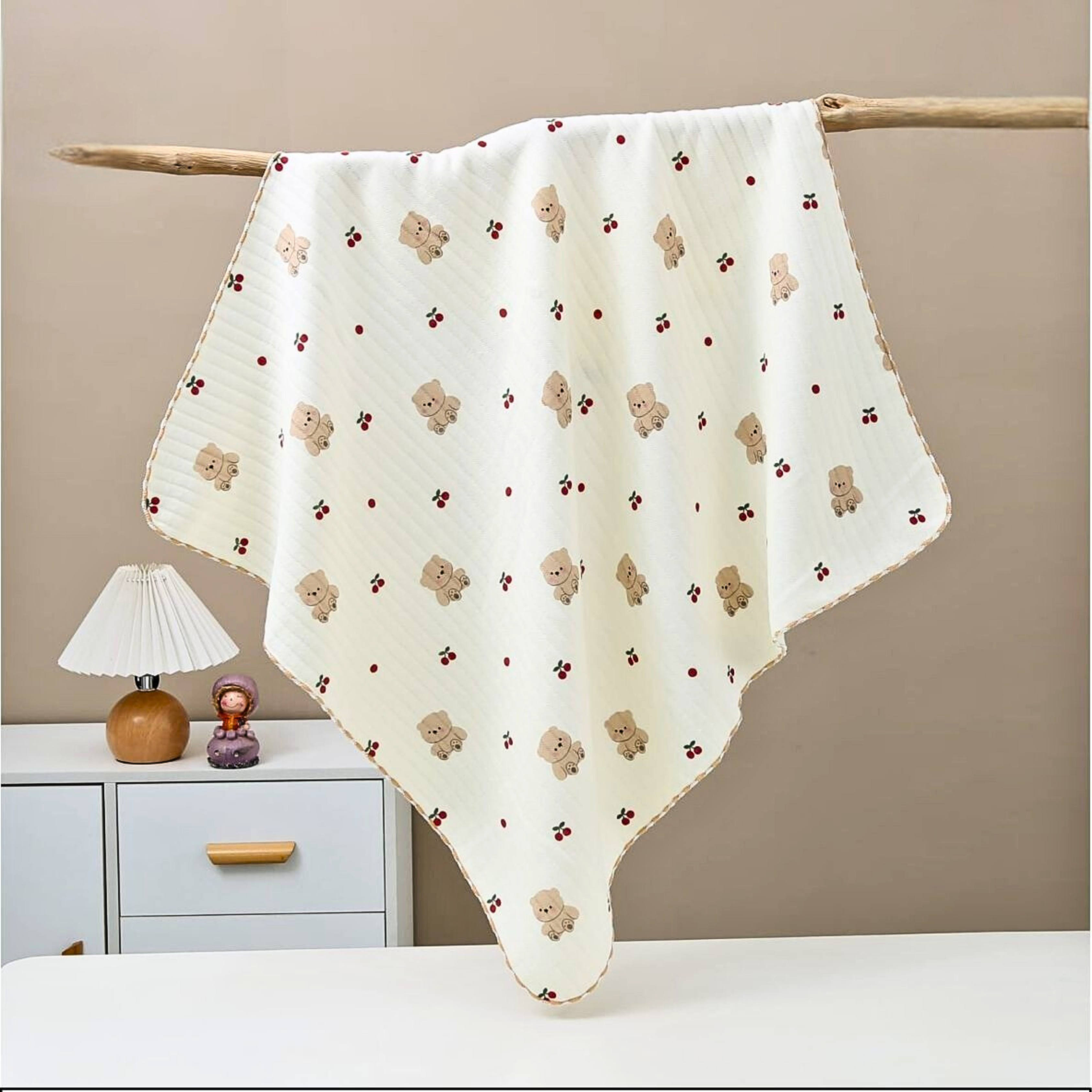 Organic 100% Cotton Baby Muslin Blanket Cloth | Ultra-Soft & Breathable | 85×85 cm | Newborn–12 Months babee D