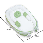 Premium Oval Baby Nest Bed – Soft Cotton Newborn Lounger for Comfortable Naps | Breathable & Cozy