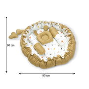 Cotton Nest for Baby Nap | Soft & Comfortable Baby Lounger Nest for Newborns | Cozy Sleeping Bed