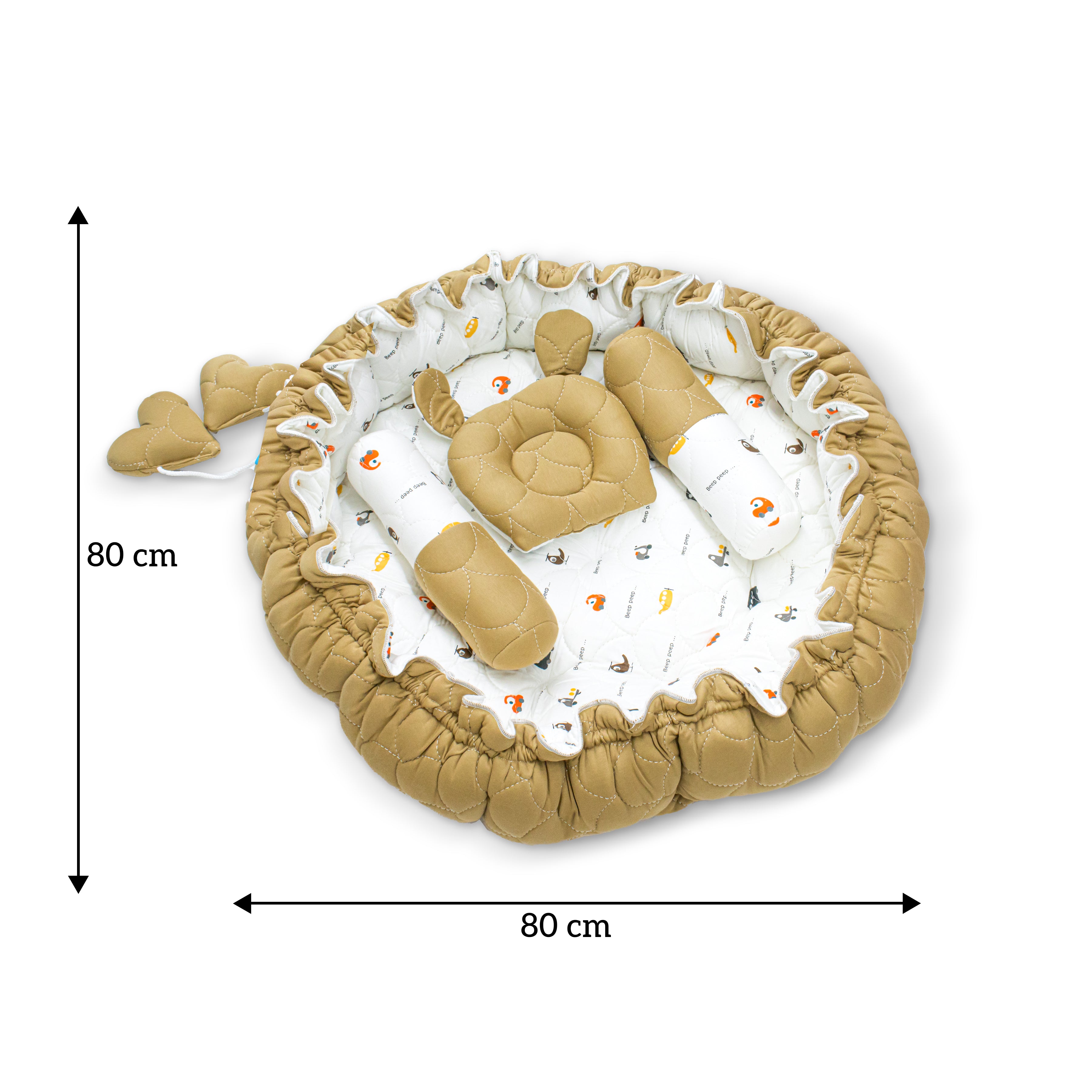 Cotton Nest for Baby Nap | Soft & Comfortable Baby Lounger Nest for Newborns | Cozy Sleeping Bed