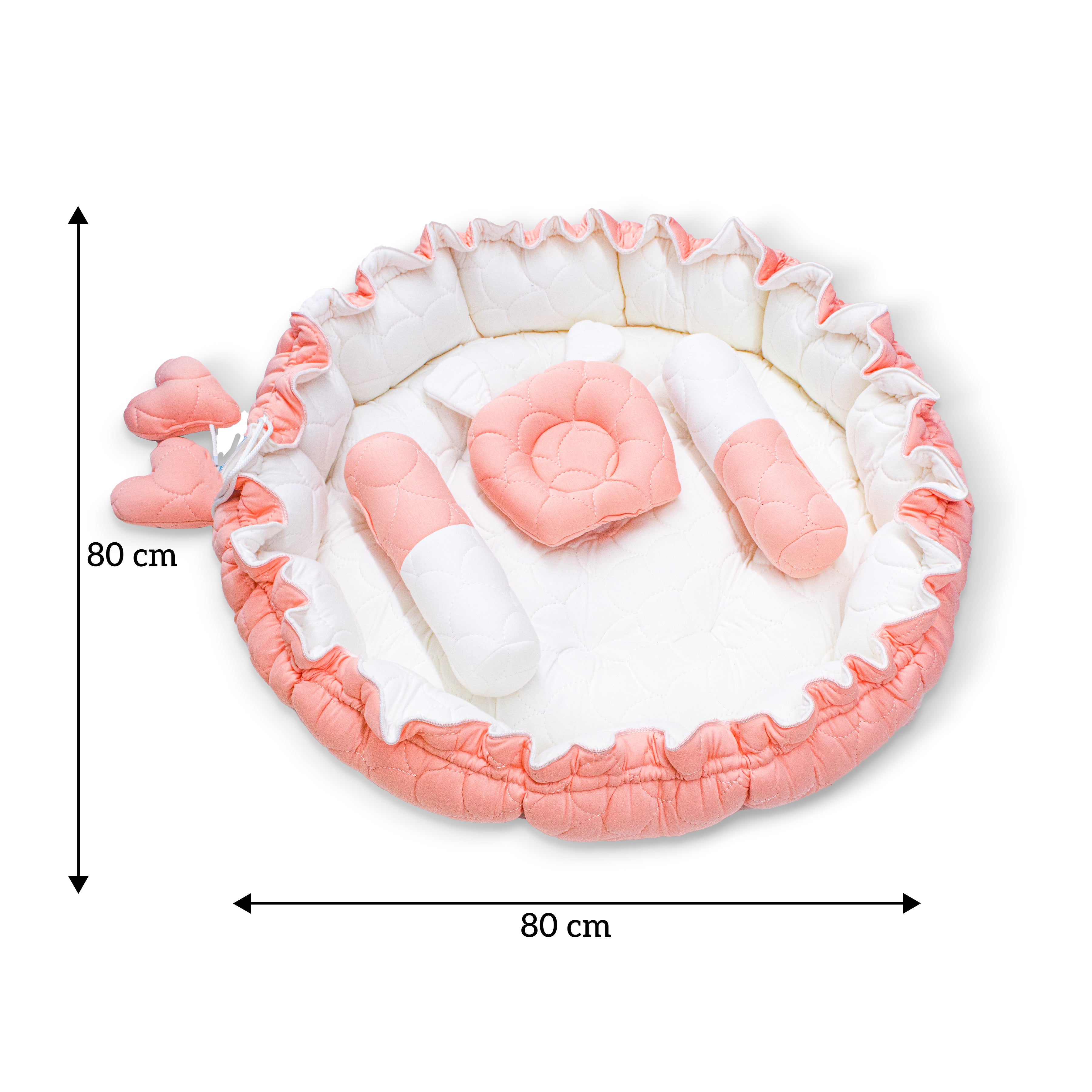 Cotton Nest for Baby Nap | Soft & Comfortable Baby Lounger Nest for Newborns | Cozy Sleeping Bed
