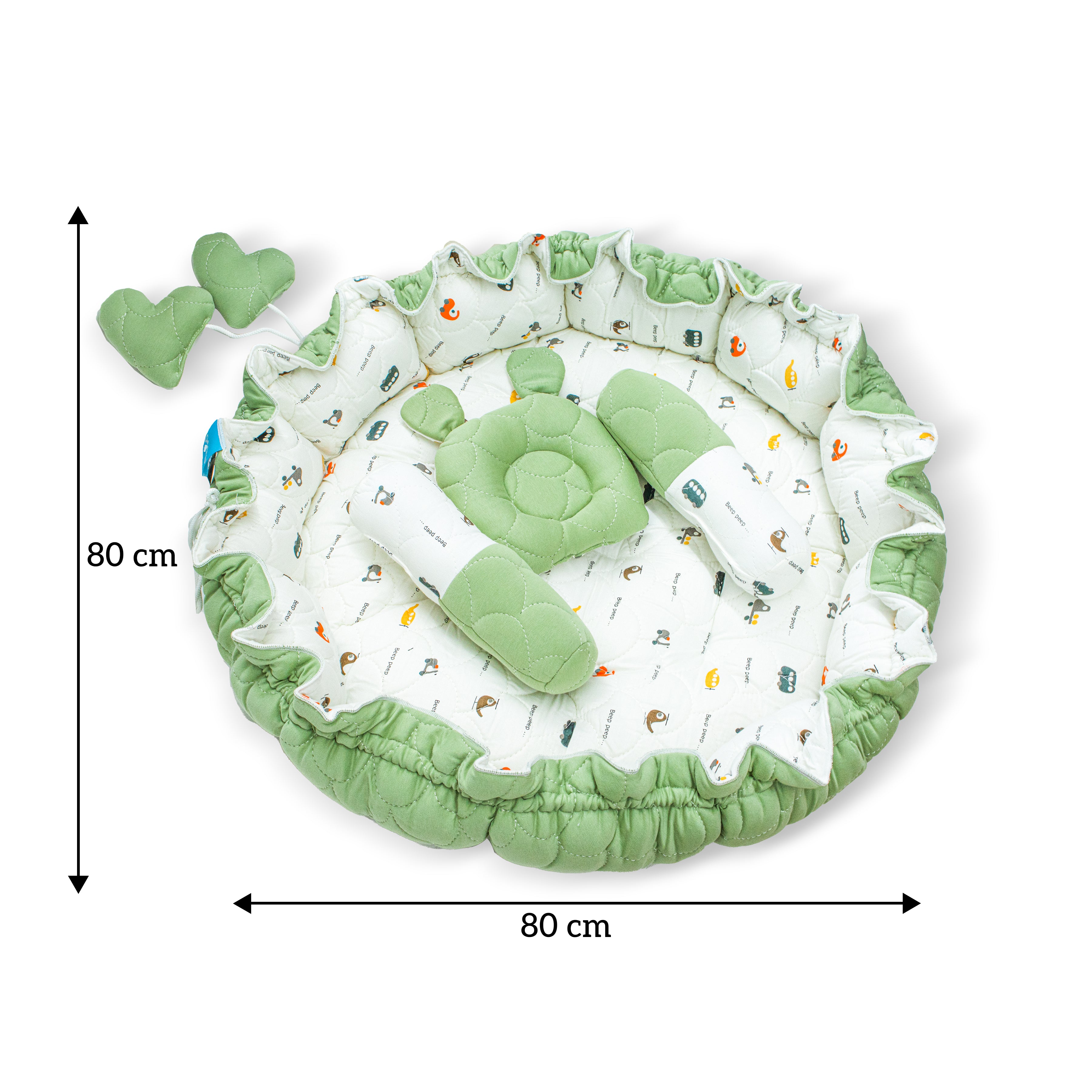 Cotton Nest for Baby Nap | Soft & Comfortable Baby Lounger Nest for Newborns | Cozy Sleeping Bed