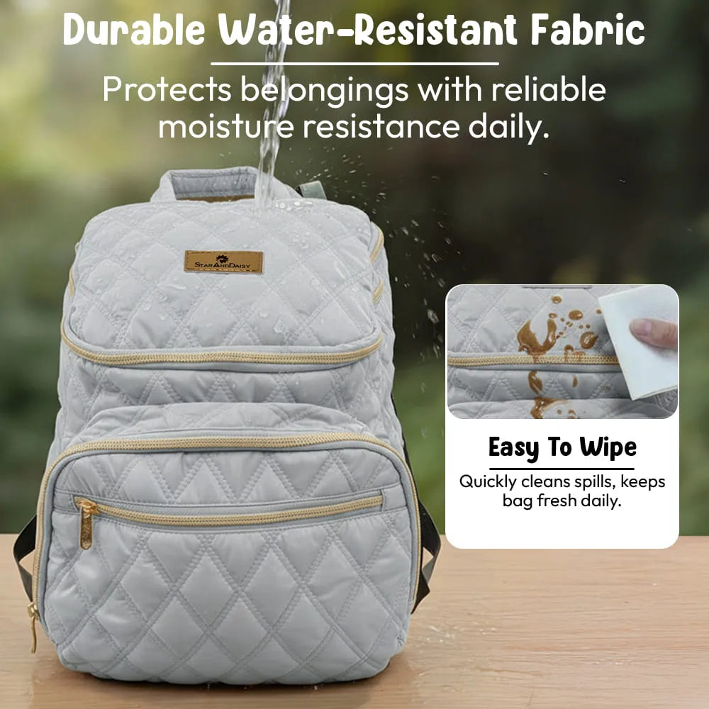Diaper Backpack – Multi-Compartment Baby Bag with Spacious Storage & Insulated Bottle Pockets